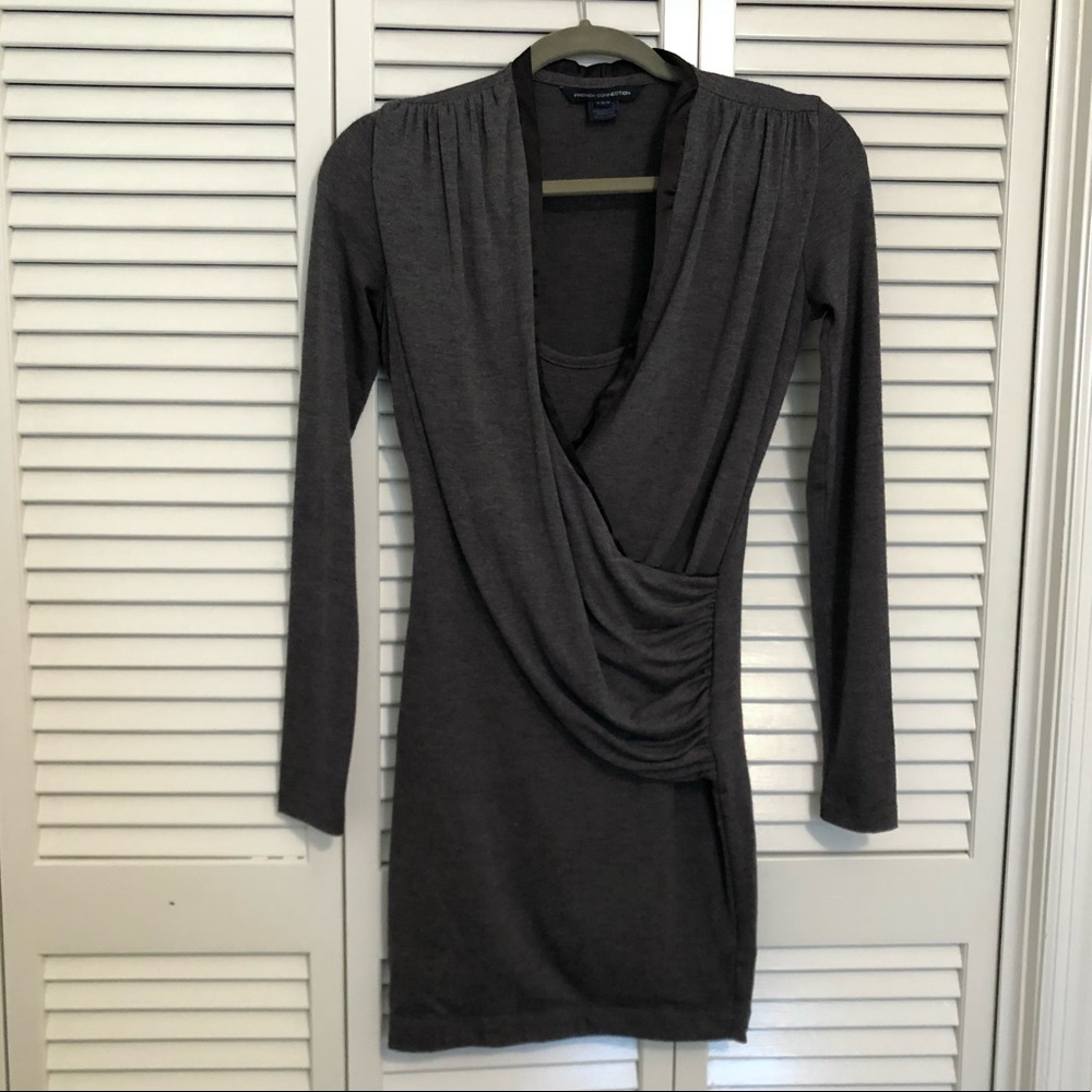 French Connection faux wrap dress Sz 4